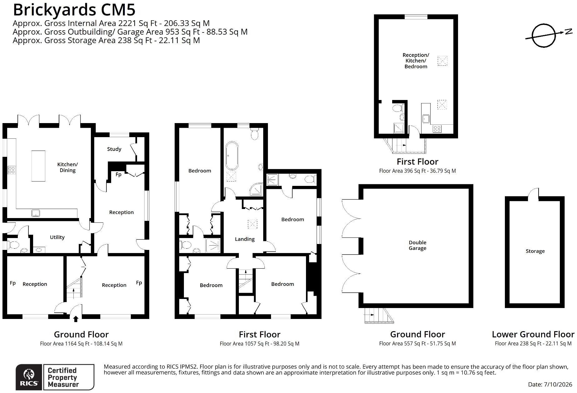 Dunmow Road, Fyfield, CM5 floorplan