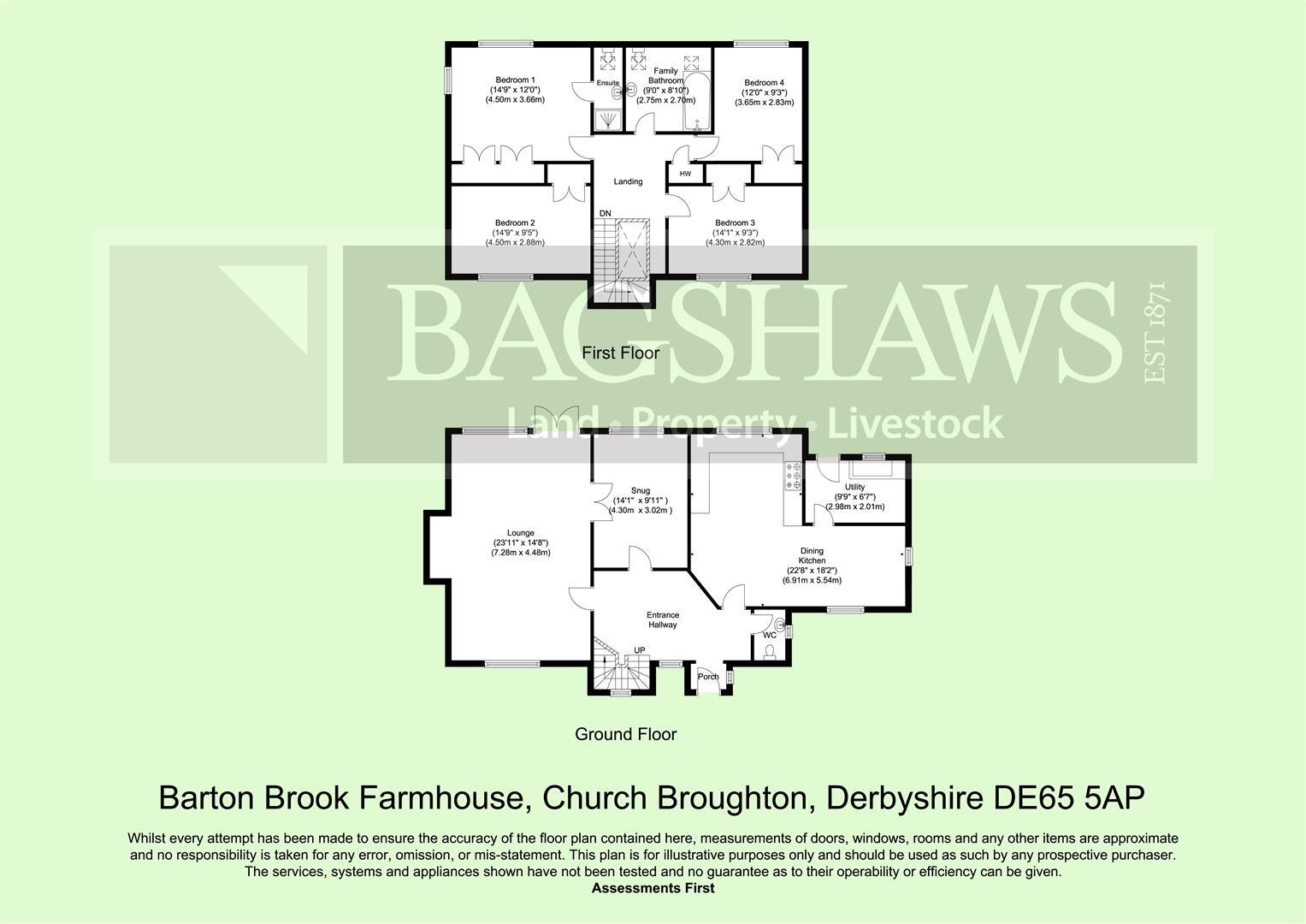 Barton Brook Farmhouse, Church Broughton floorplan