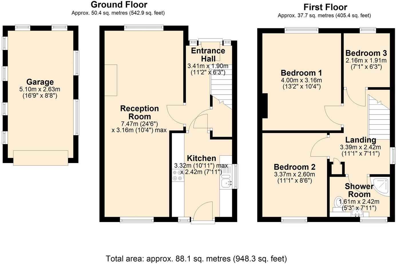 Norwood Avenue, Hasland, Chesterfield floorplan