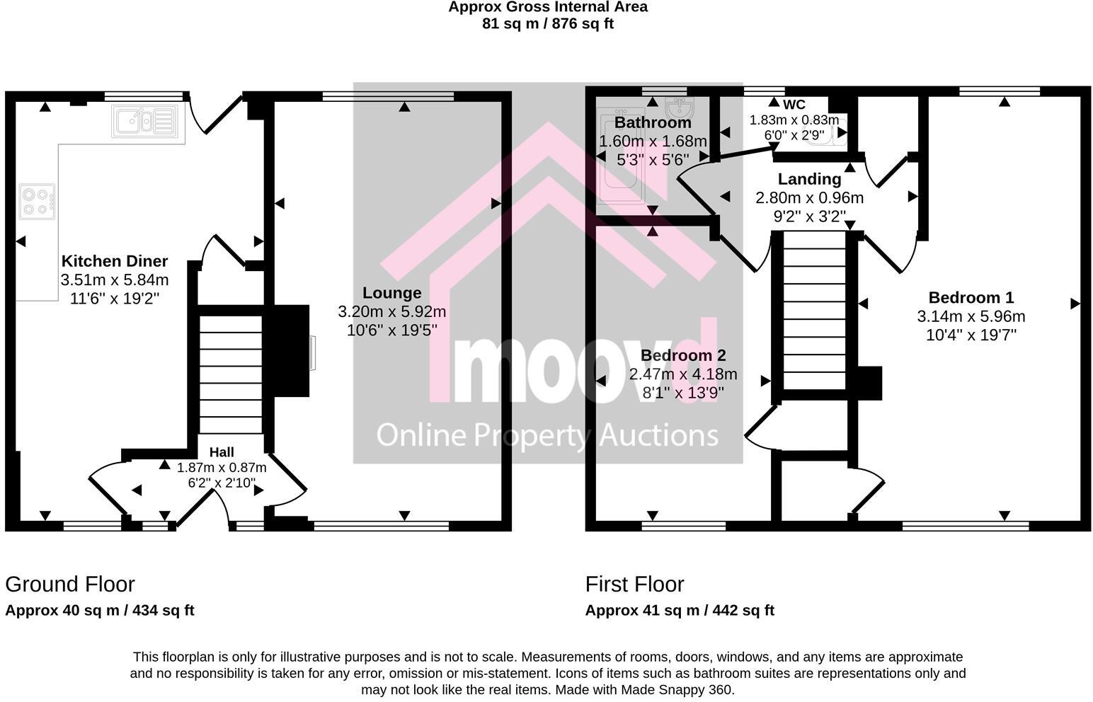 Laybourn Gardens, South Shields floorplan