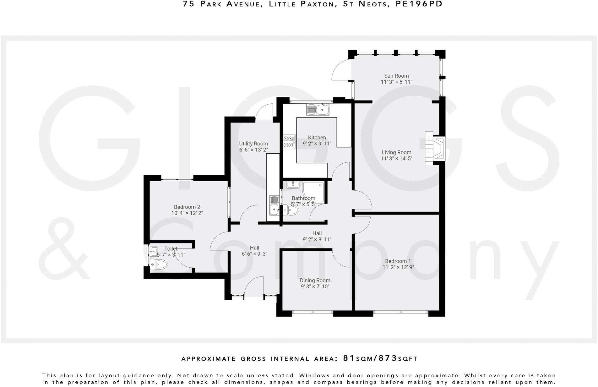 Little Paxton, St. Neots, Cambridgeshire, PE19 floorplan