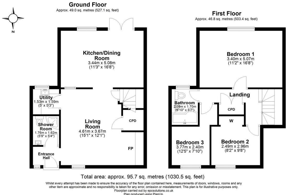 The Square, Offwell floorplan