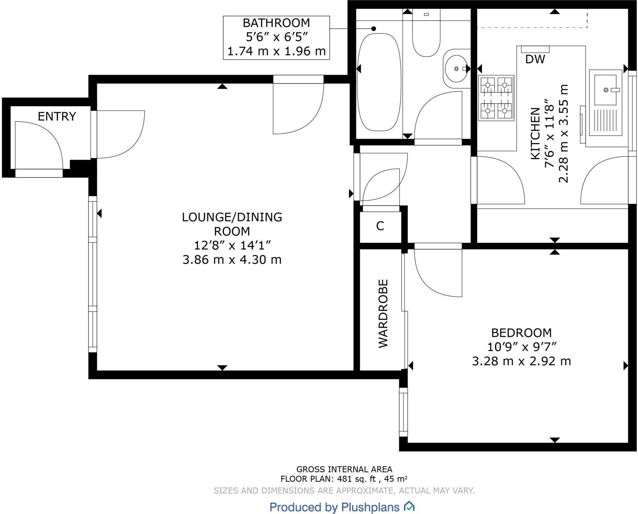 Netherton Road, Anniesland floorplan