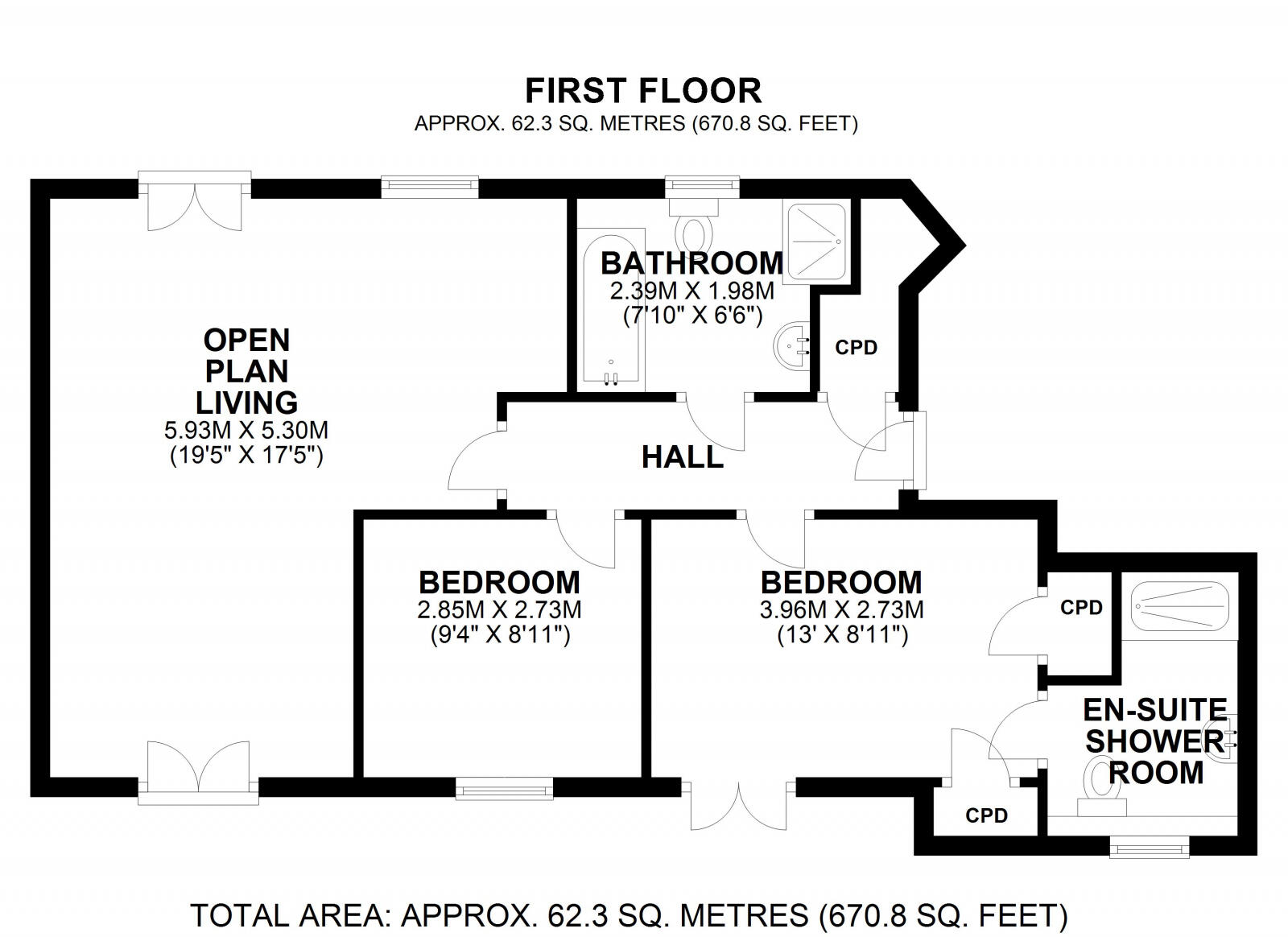 Sandpiper Close, Greenhithe, DA9 floorplan