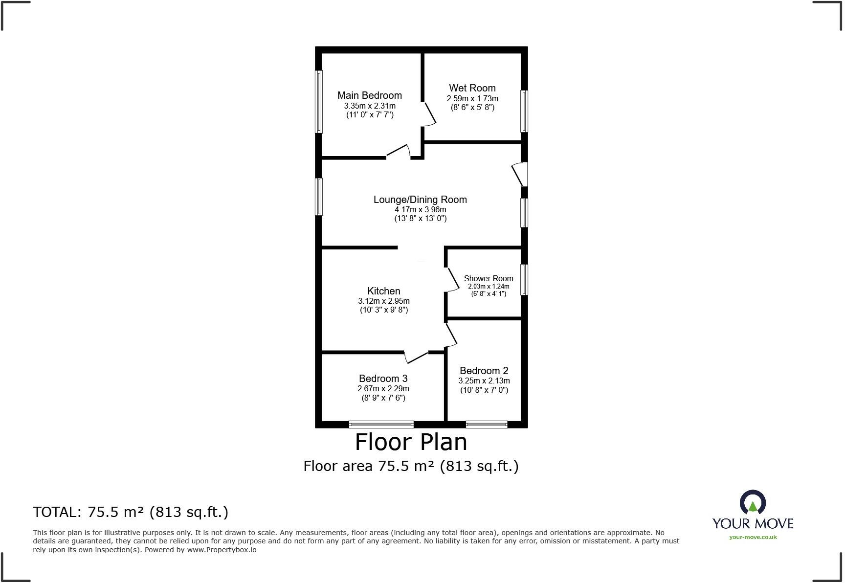 Colliery Lane, Linton, Swadlincote, Derbyshire, DE12 floorplan