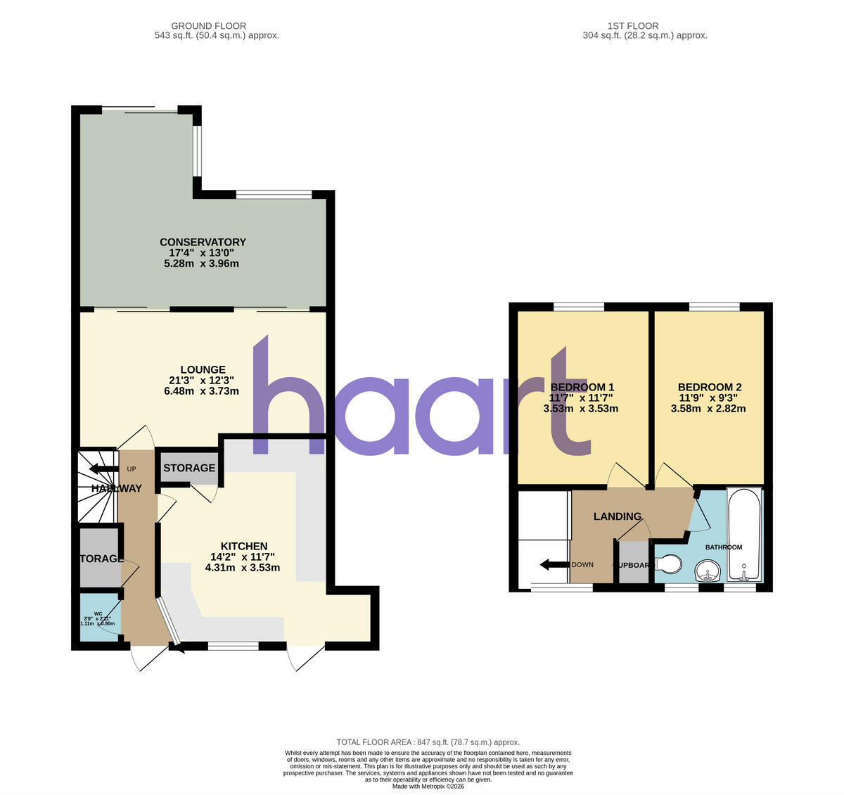 Upper Park, Harlow floorplan