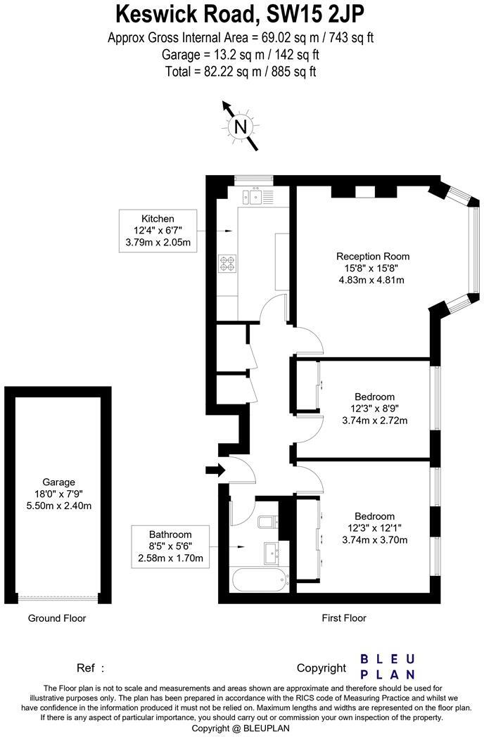 Kemble Hall, Keswick Road, Putney floorplan