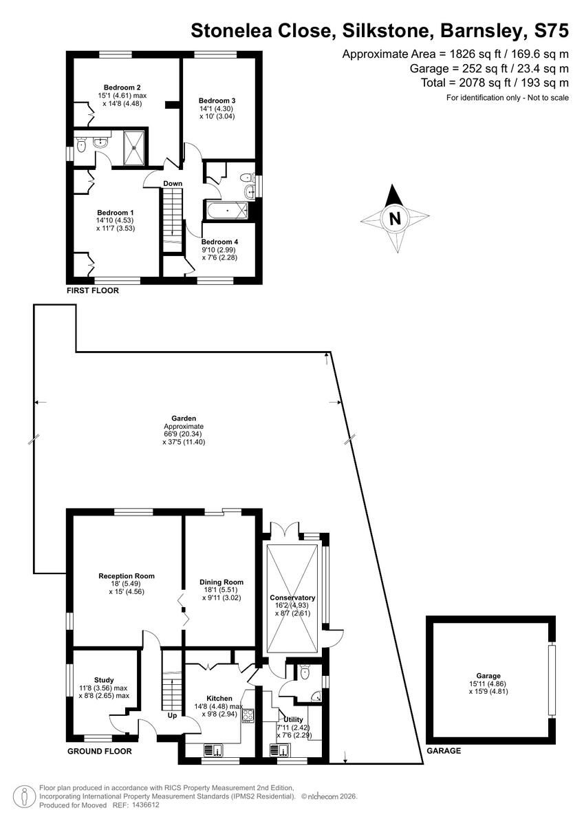 Stonelea Close, Silkstone, S75 4 floorplan