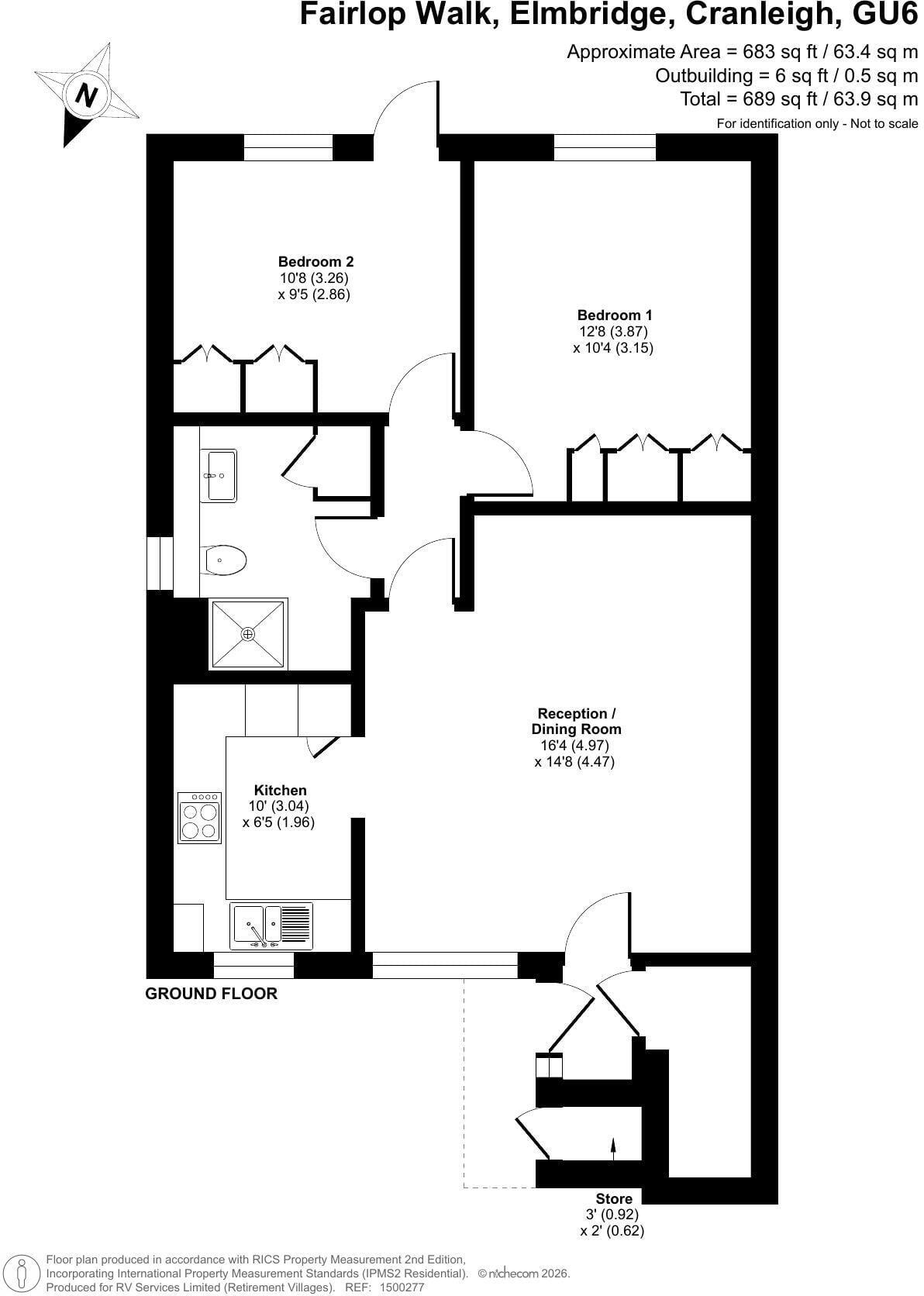 Fairlop Walk, Elmbridge Village, Cranleigh, GU6 floorplan