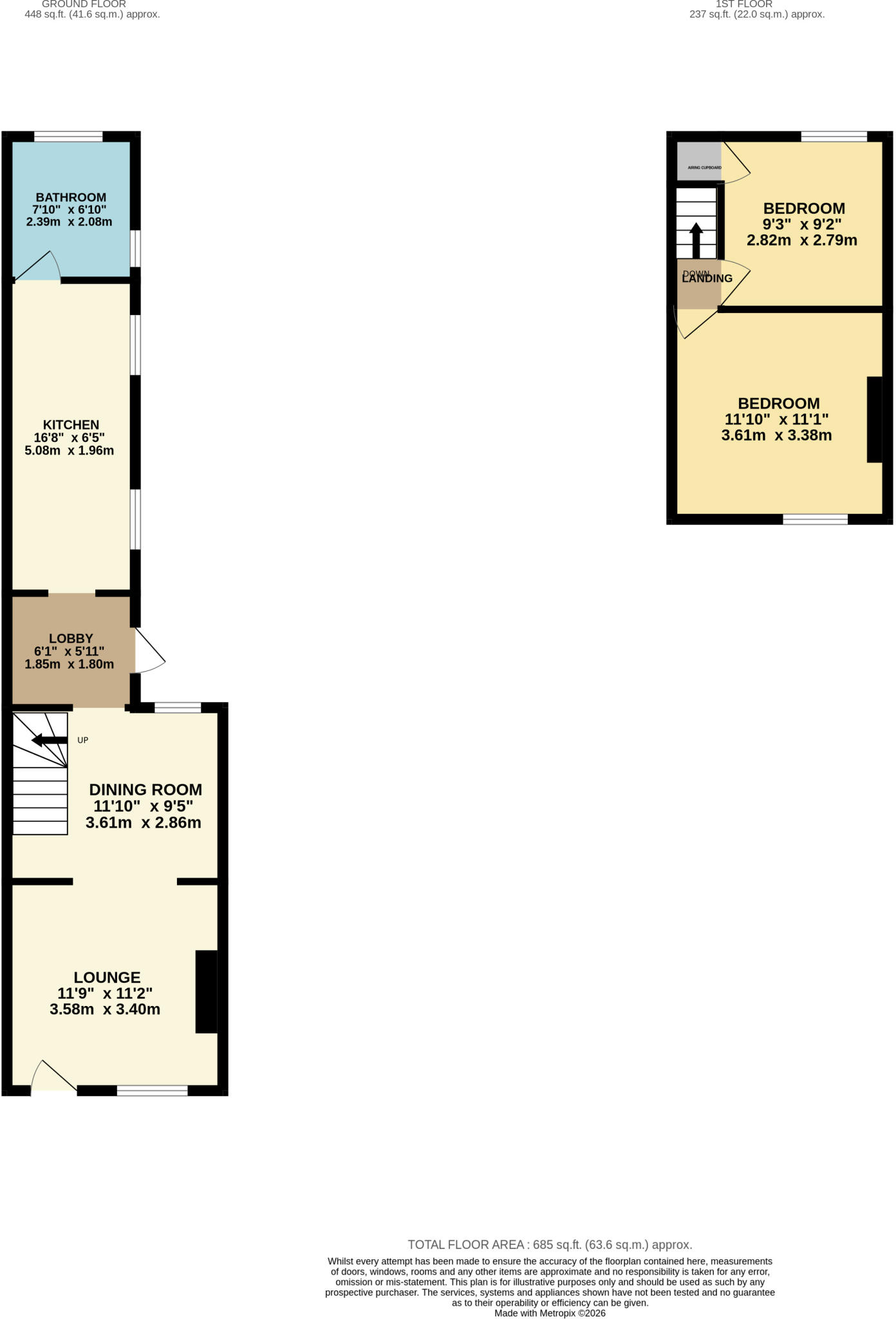 Church Road, Slip End, Luton, Bedfordshire, LU1 floorplan