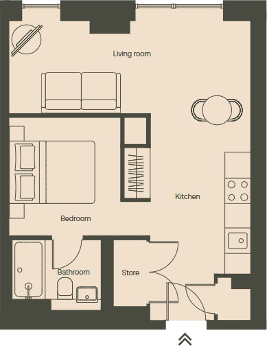 T¿ Copr, Y Rhodfa Ganolog, Butetown, Cardiff floorplan