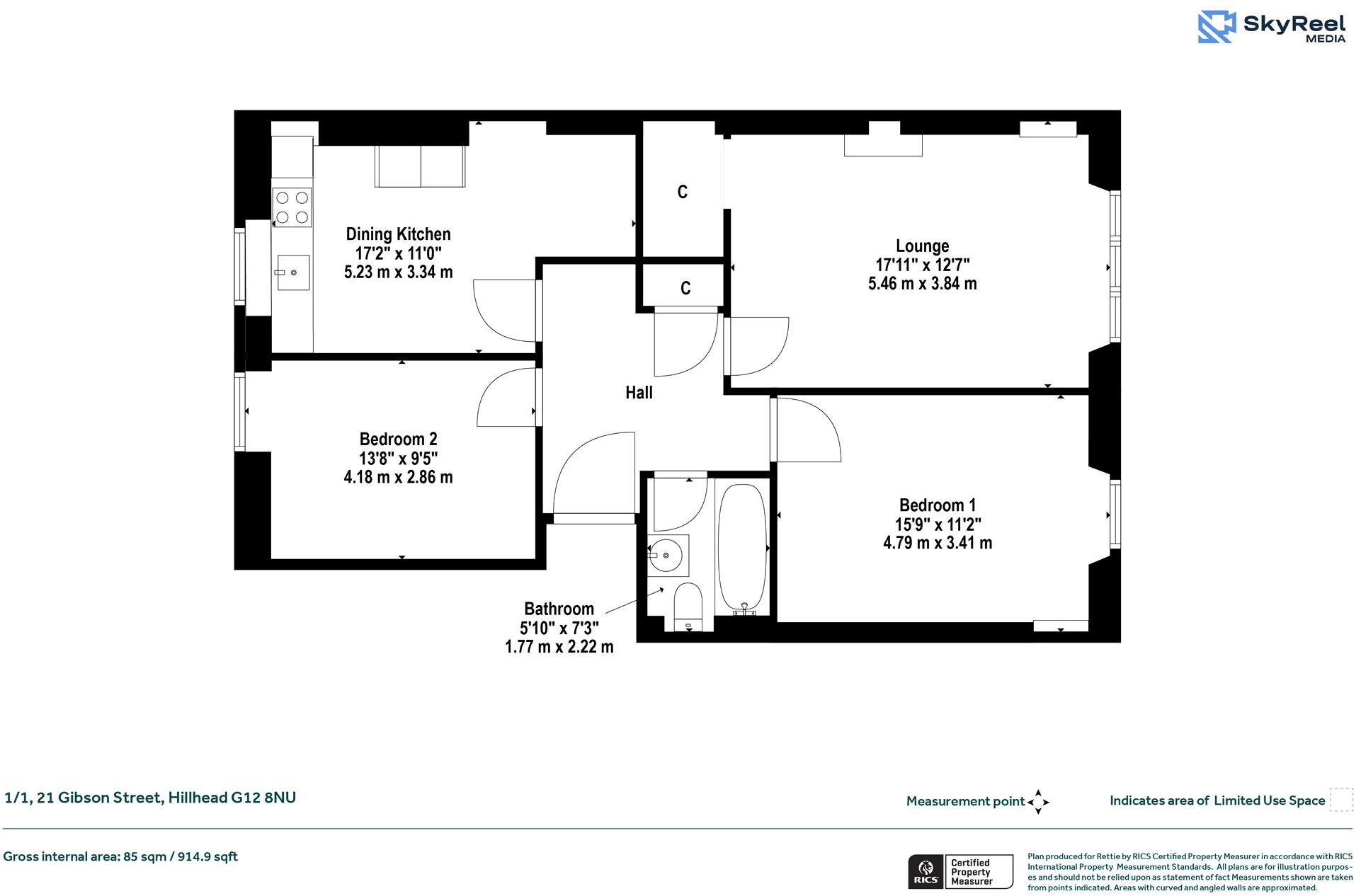 Gibson Street, Hillhead, Glasgow floorplan