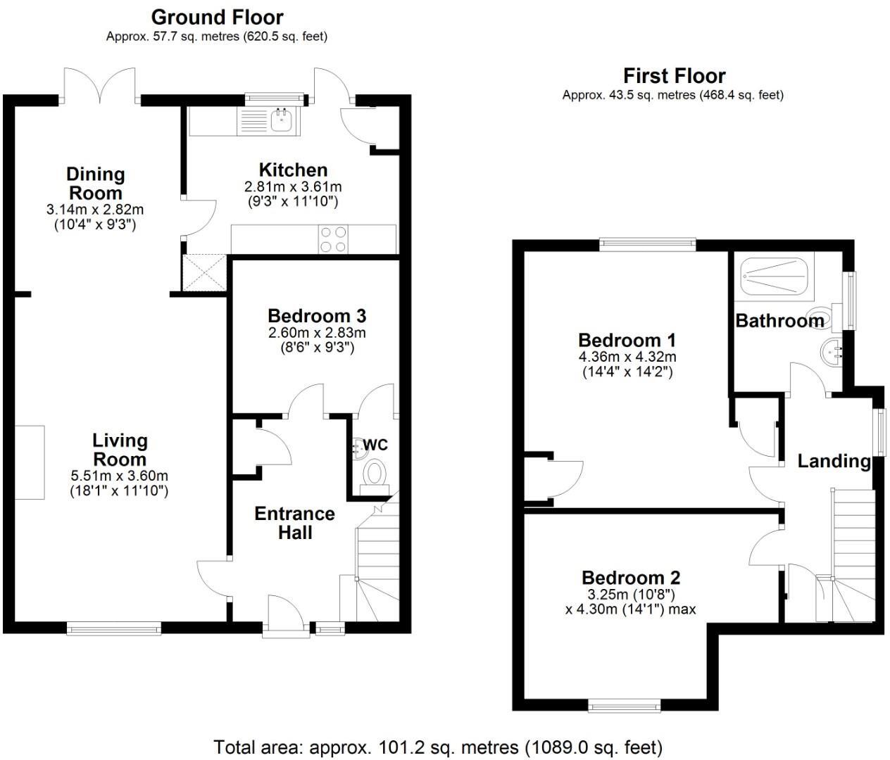Chantal Avenue, Pen-Y-Fai, Bridgend County Borough, CF31 4NW floorplan