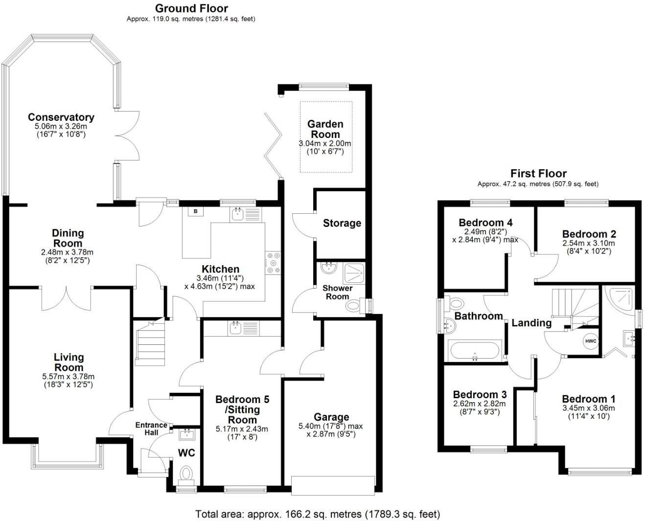 2 Priory Gardens, Barry, CF63 1FH floorplan