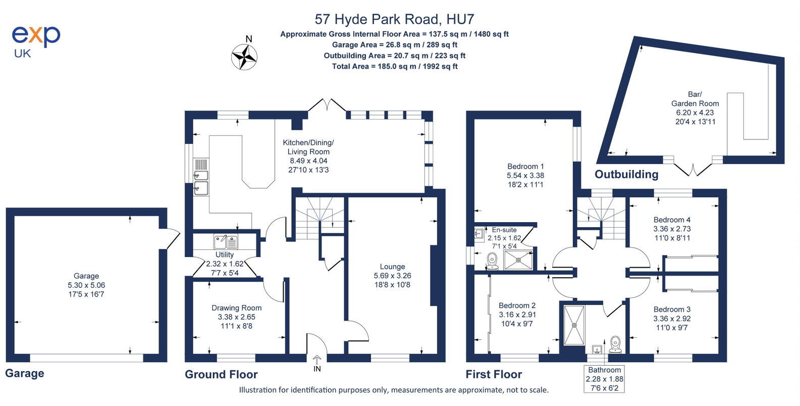 Hyde Park Road, Kingswood, Hull, East Riding of Yorkshire, HU7 3AS floorplan