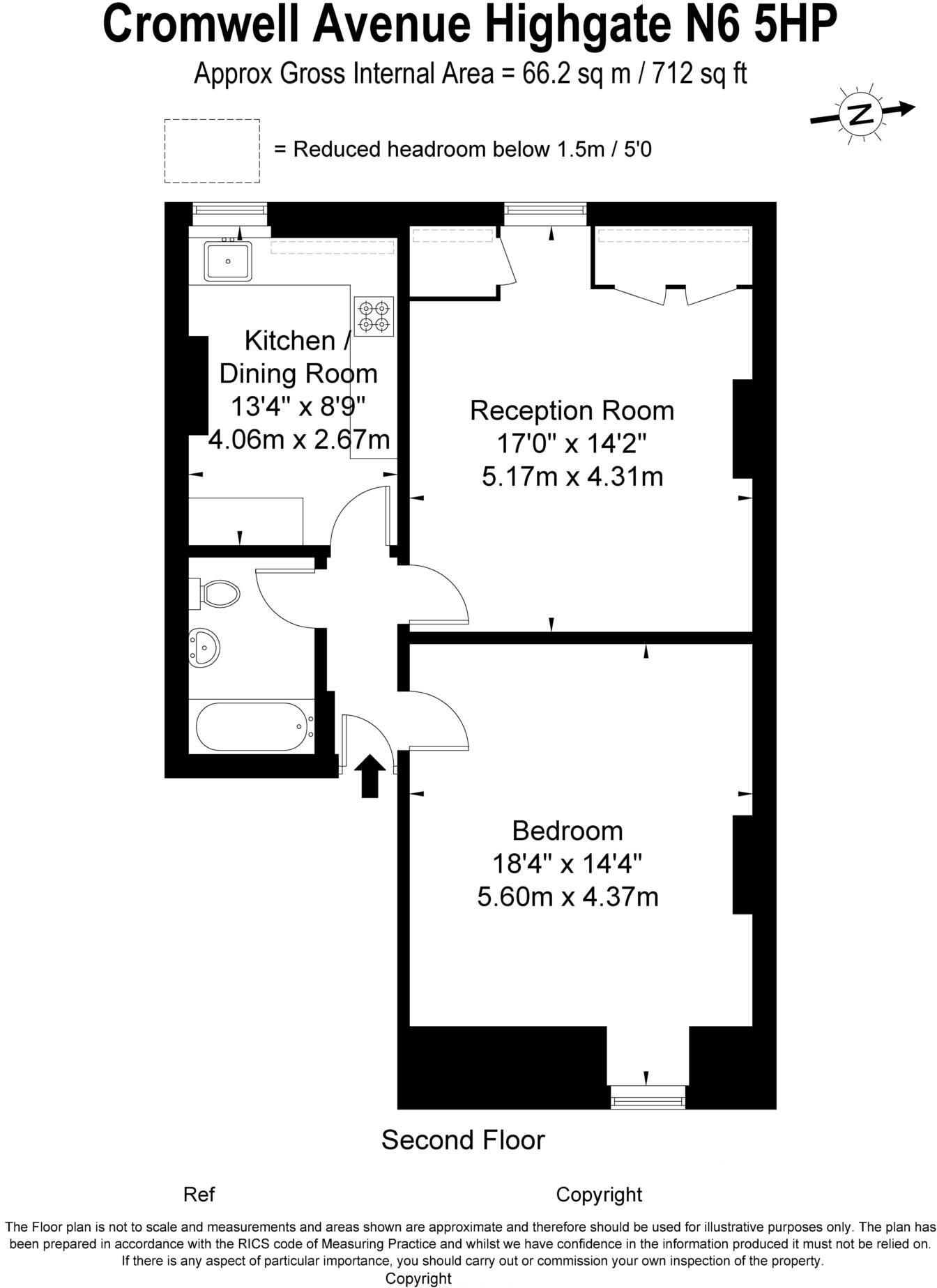 Cromwell Avenue, Highgate, N6 floorplan