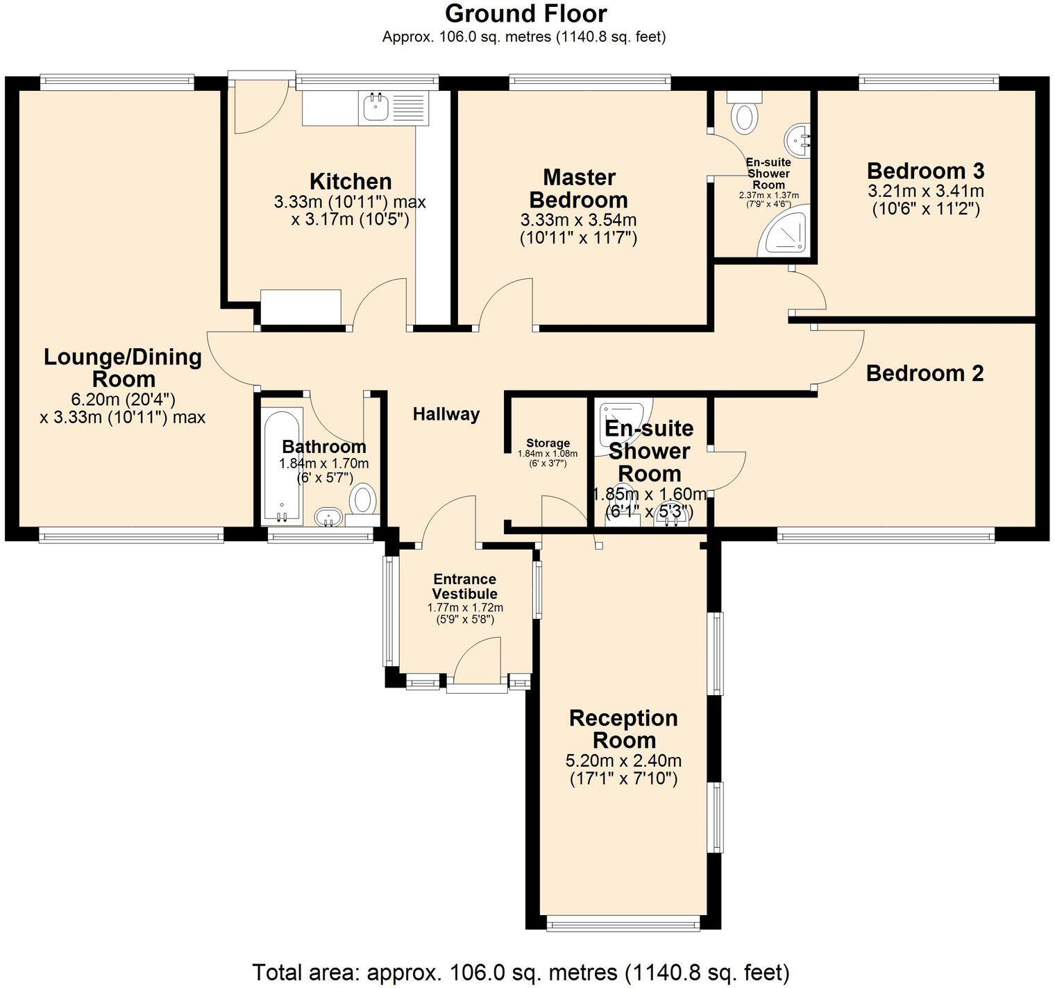 Cowley Crescent, Padiham, BB12 floorplan