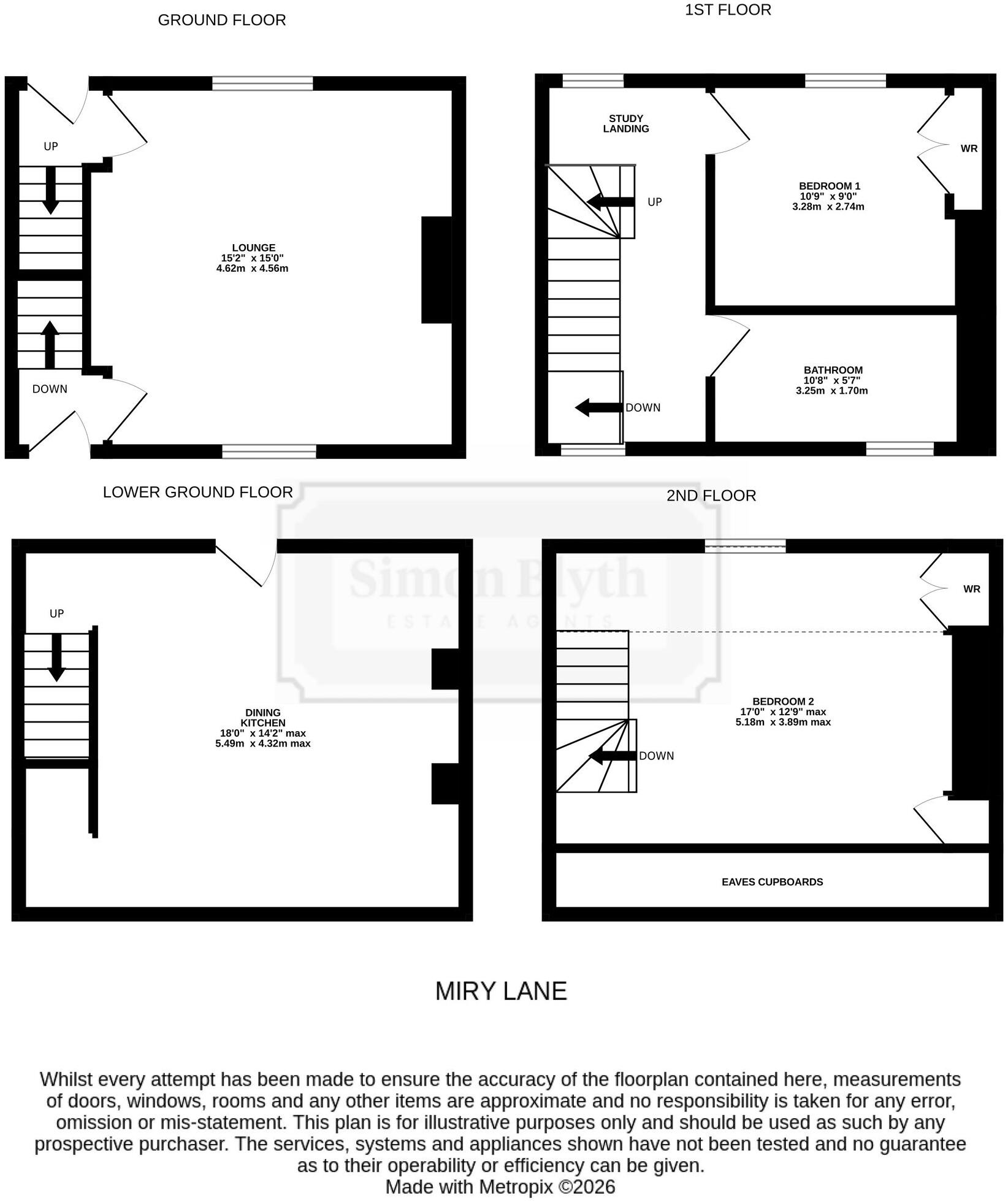 Miry Lane, Thongsbridge, HD9 floorplan