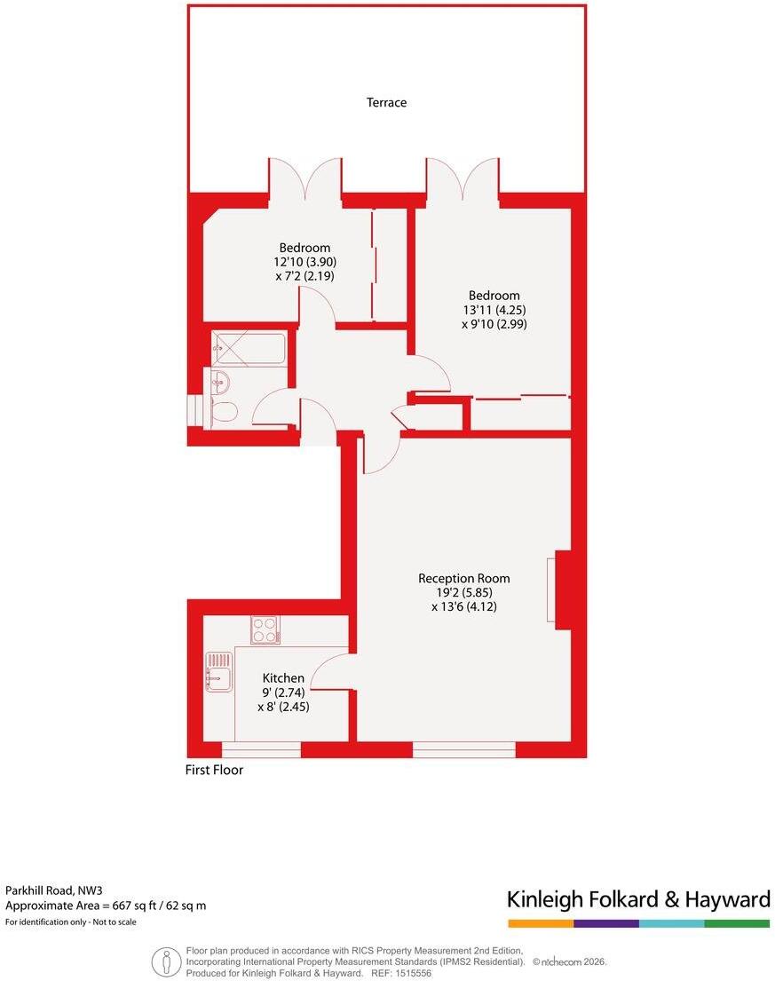 Parkhill Road, Belsize Park, London, NW3 floorplan