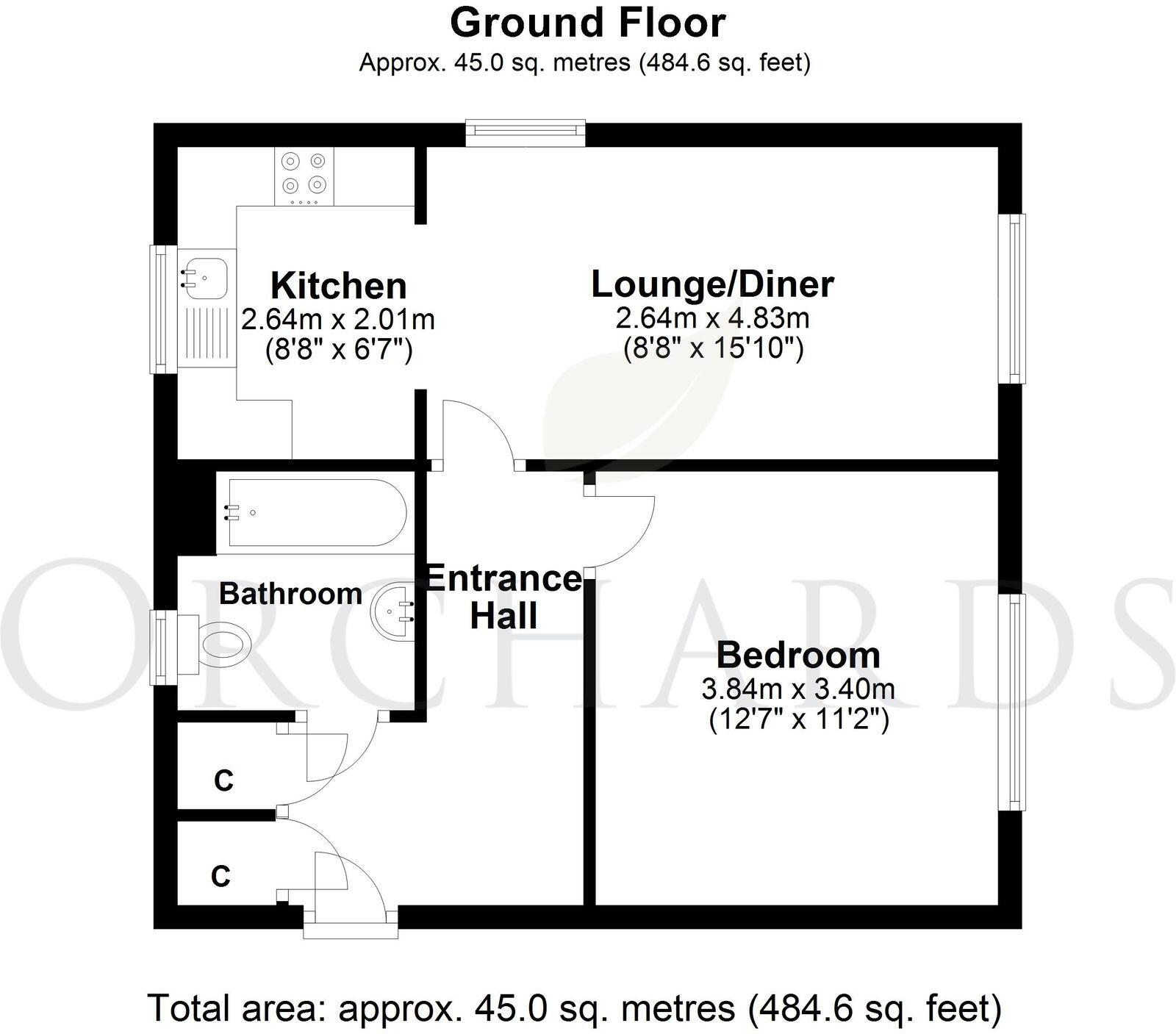 Churchill Drive, Flitwick, MK45 floorplan