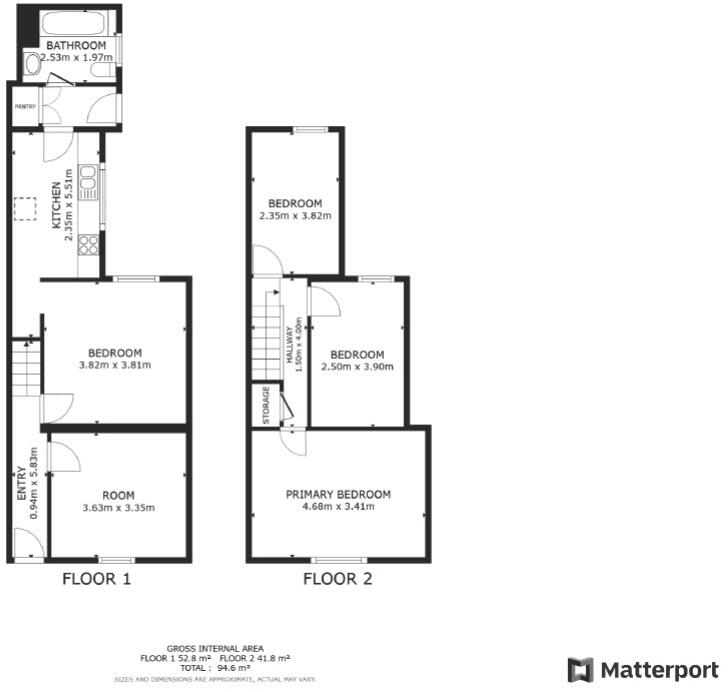 32 Woodborough Road, Nottingham, NG3 1AZ floorplan