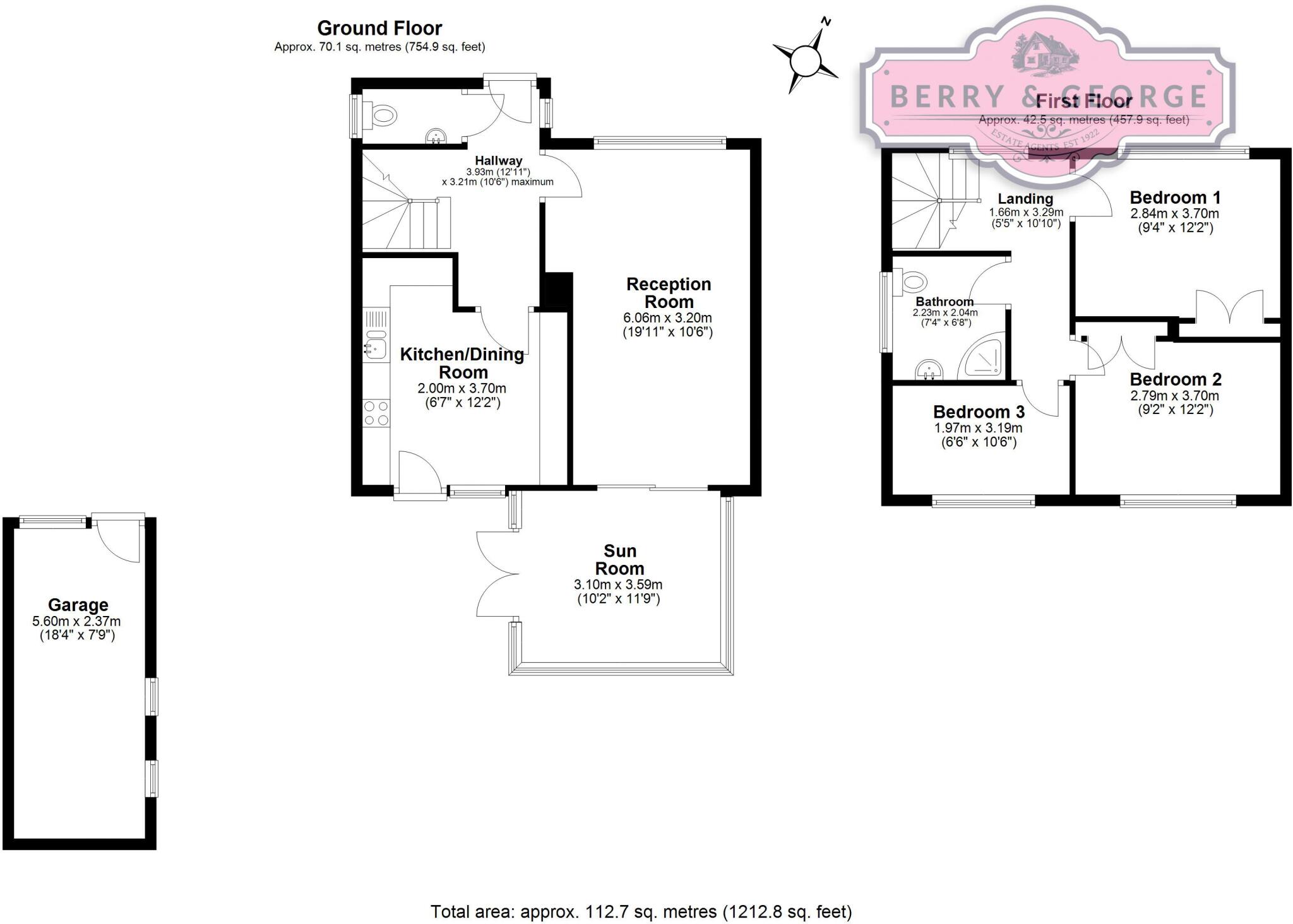 8 Woodlands Close, Mold. CH7 1UT floorplan