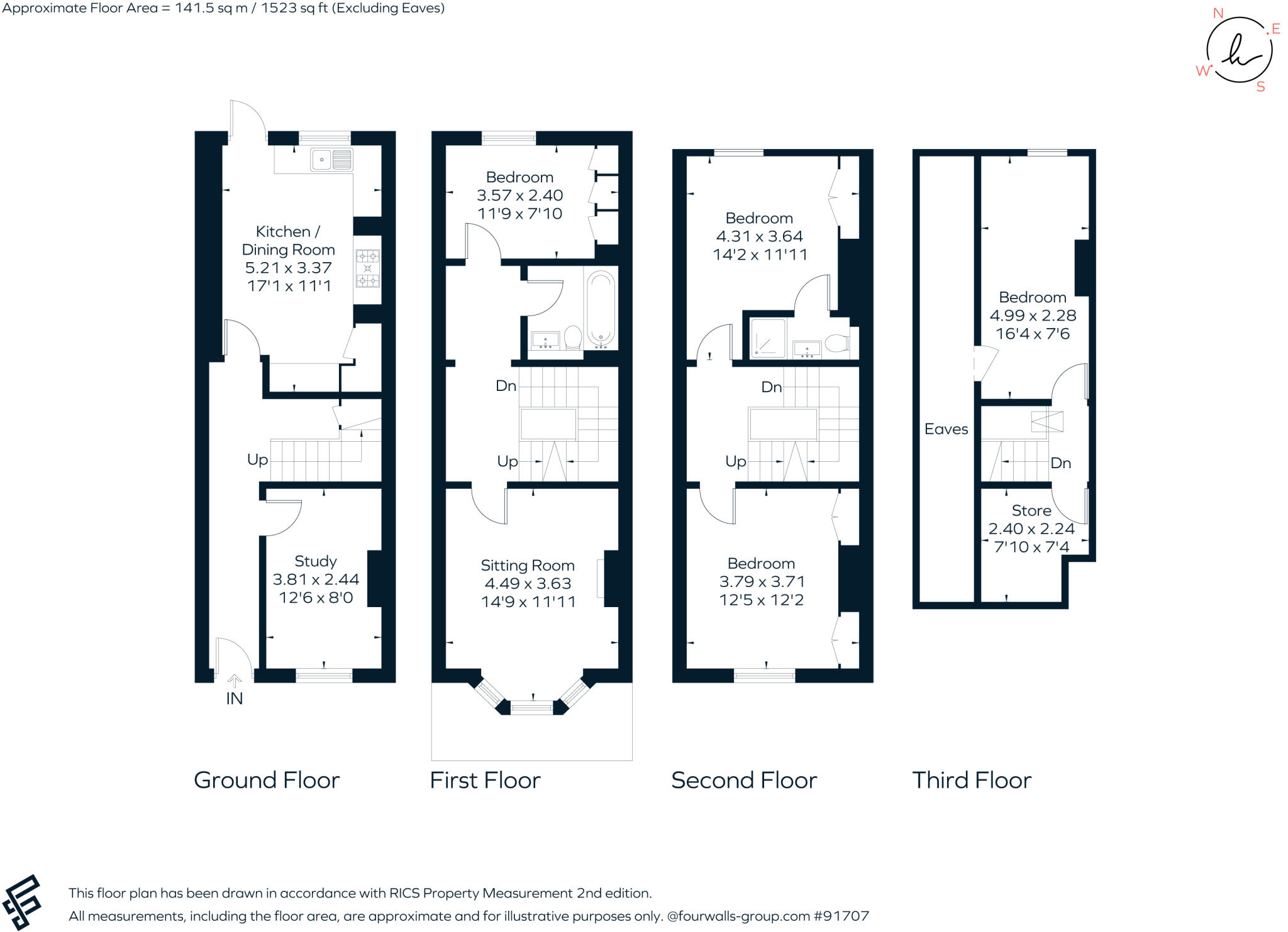 Clifton Hill, Brighton, BN1 floorplan