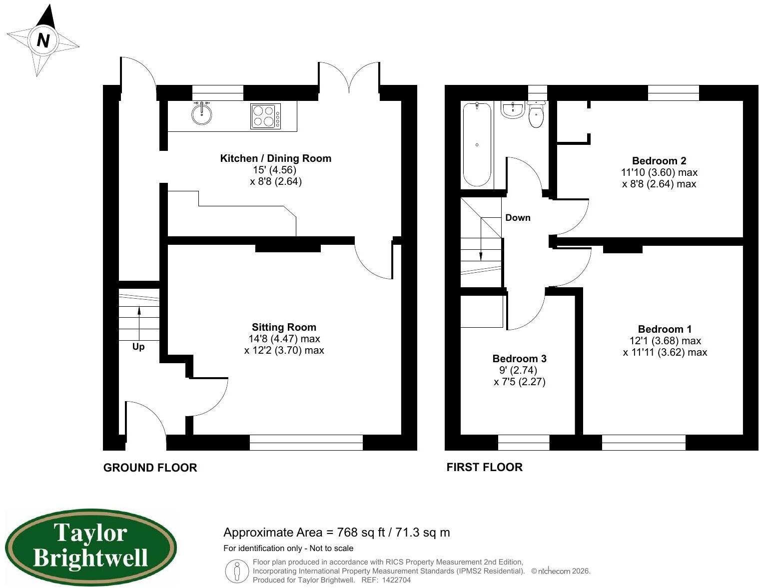 Queens Crescent, Clapham floorplan