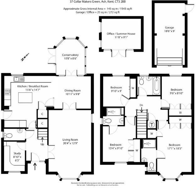 Collar Makers Green, Ash, Canterbury, CT3 2BB floorplan
