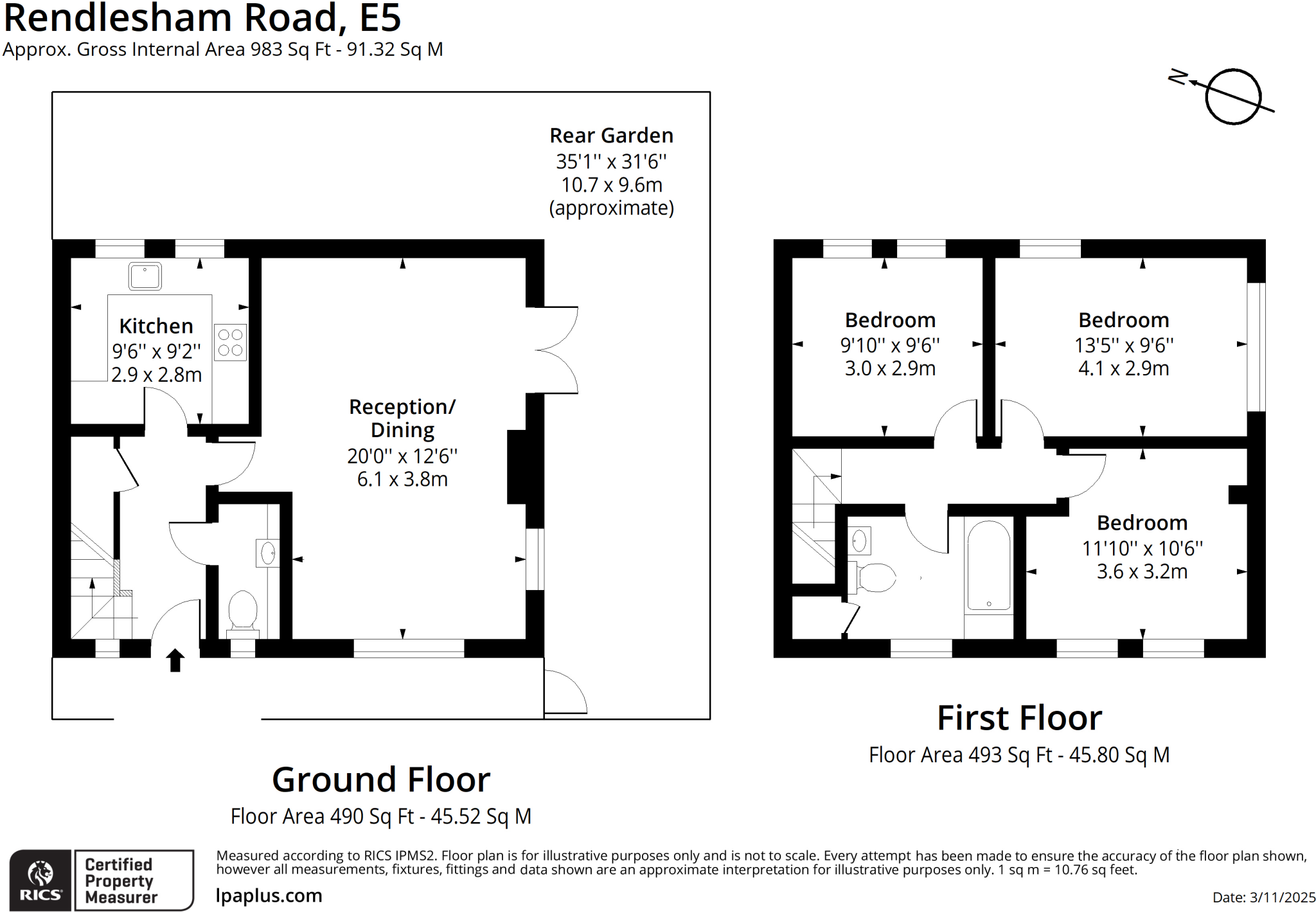 Rendlesham Road, London floorplan