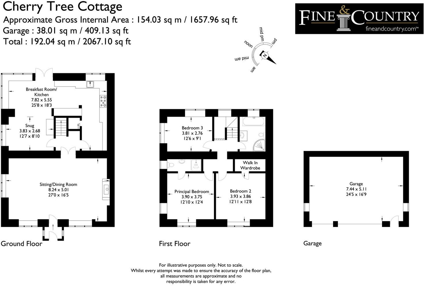 Cherry Tree Cottage, 43 Silverdale Road, Yealand Redmayne, LA5 9TA floorplan