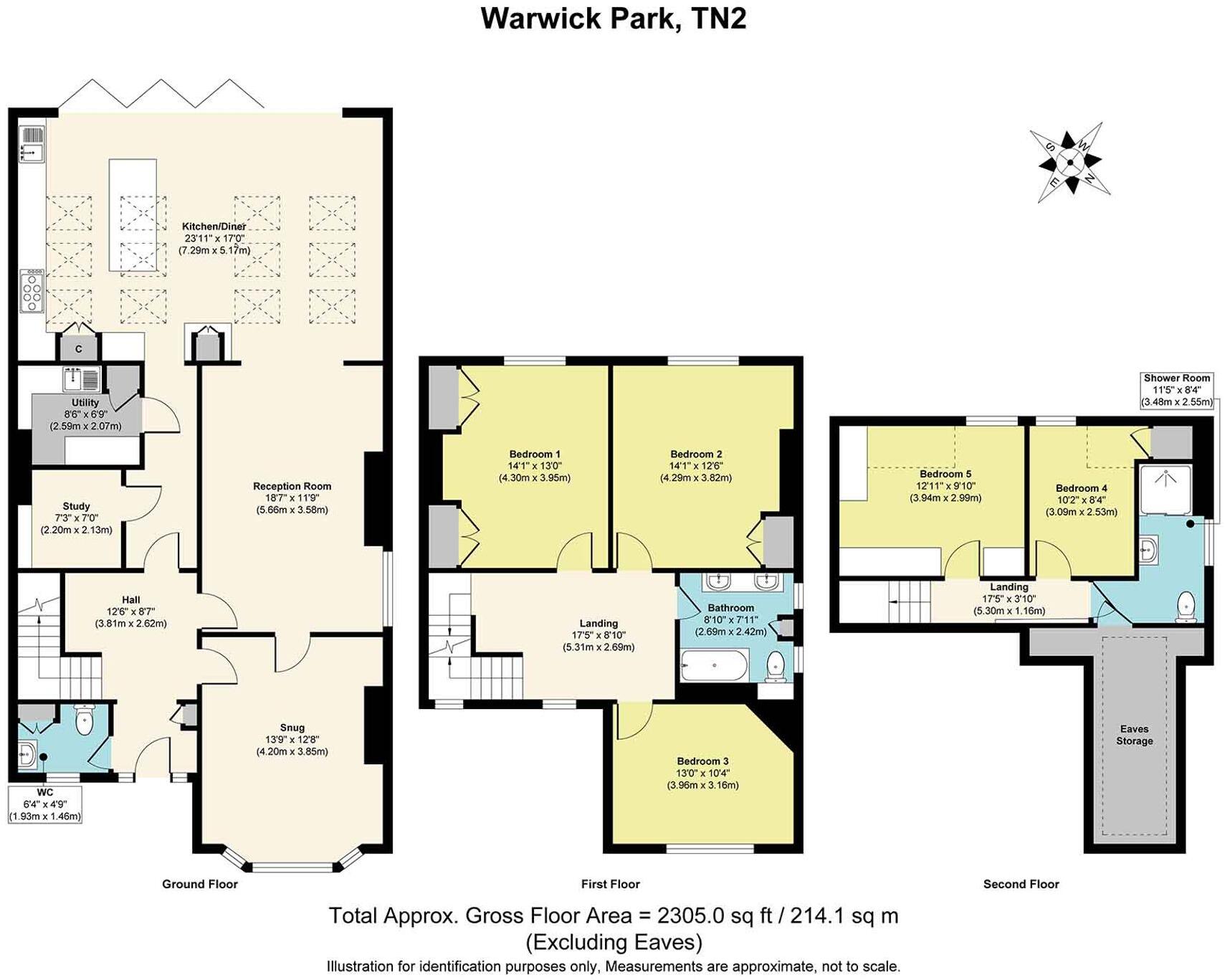Warwick Park, Tunbridge Wells, TN2 floorplan