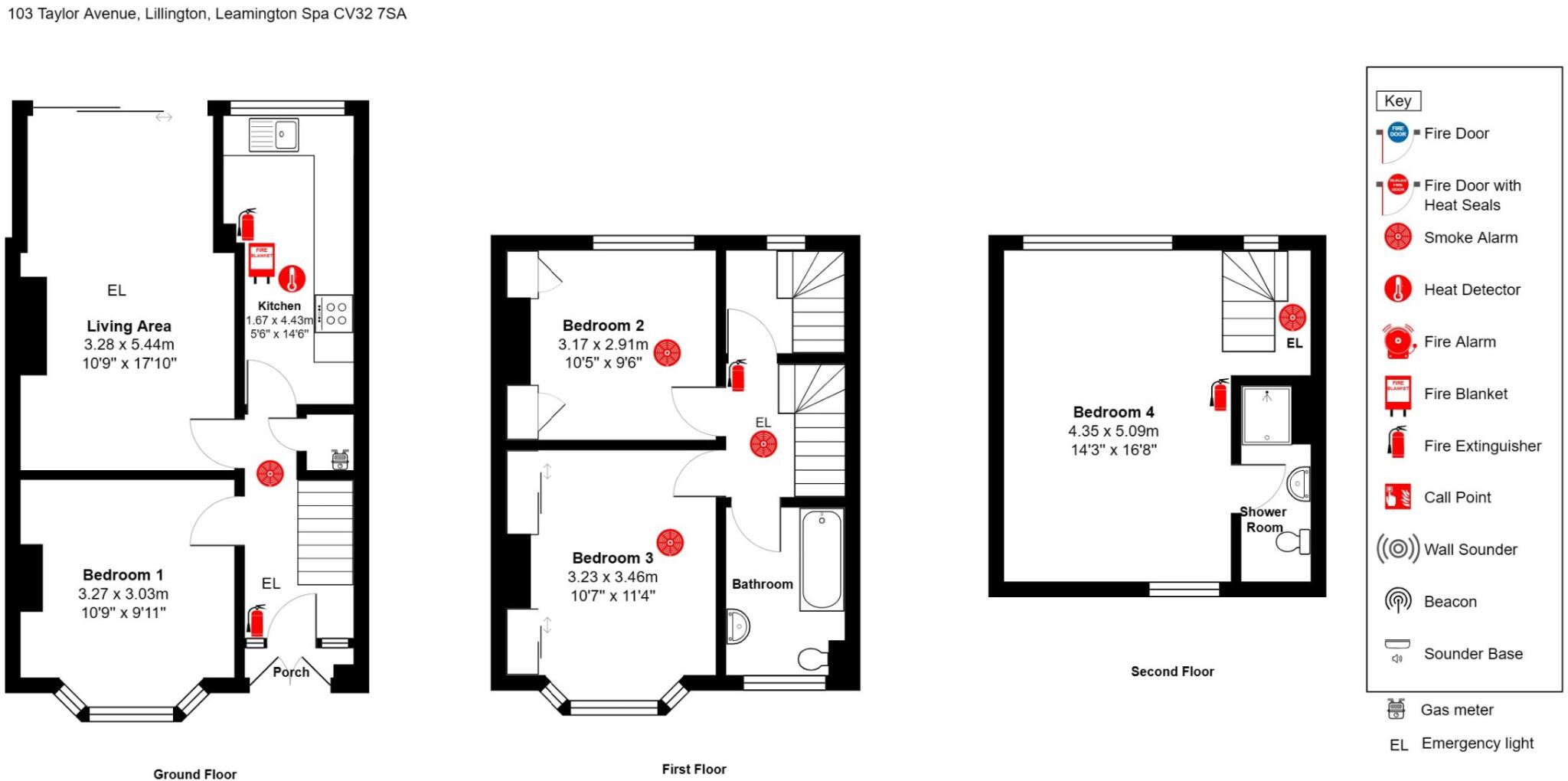 103 Taylor Avenue, North Leam, CV32 7SA floorplan