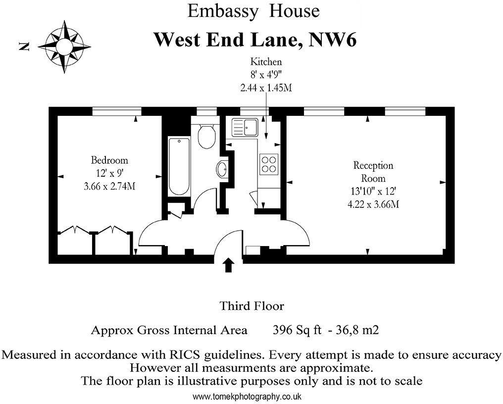 West End Lane, London, NW6 floorplan