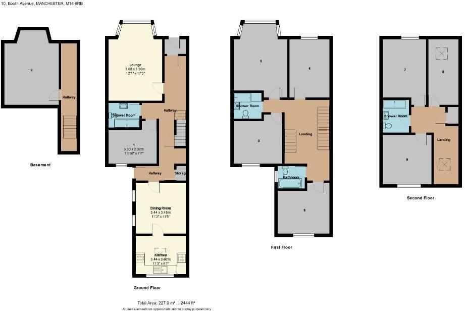 Booth Avenue, Fallowfield, Manchester, M14 floorplan