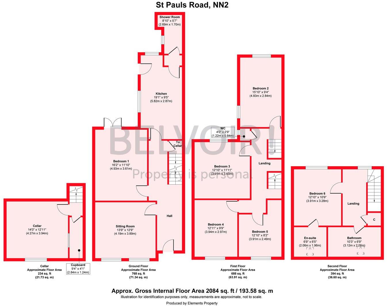 St. Pauls Road, Semilong floorplan
