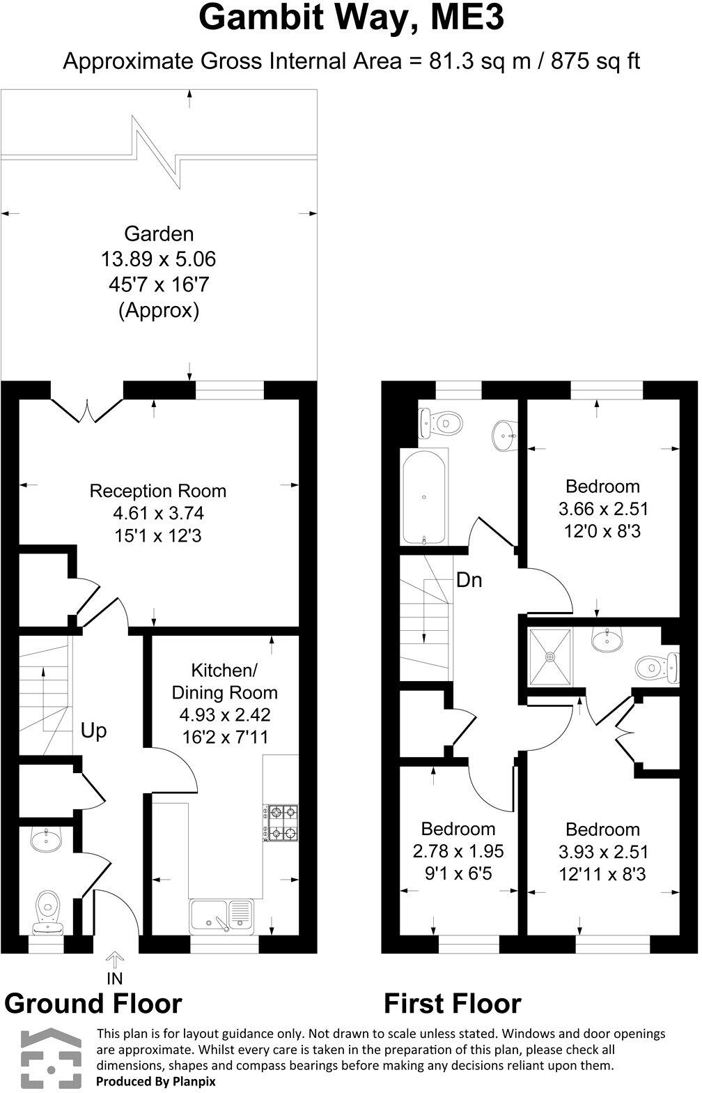 Gambit Way, Wainscott, Rochester, Kent, ME3 floorplan