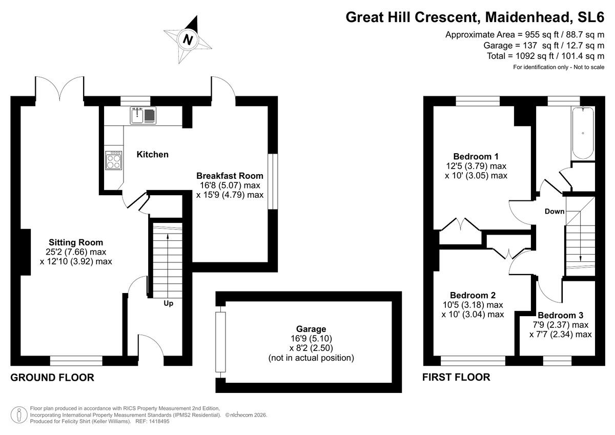 Great Hill Crescent, Maidenhead, SL6 floorplan