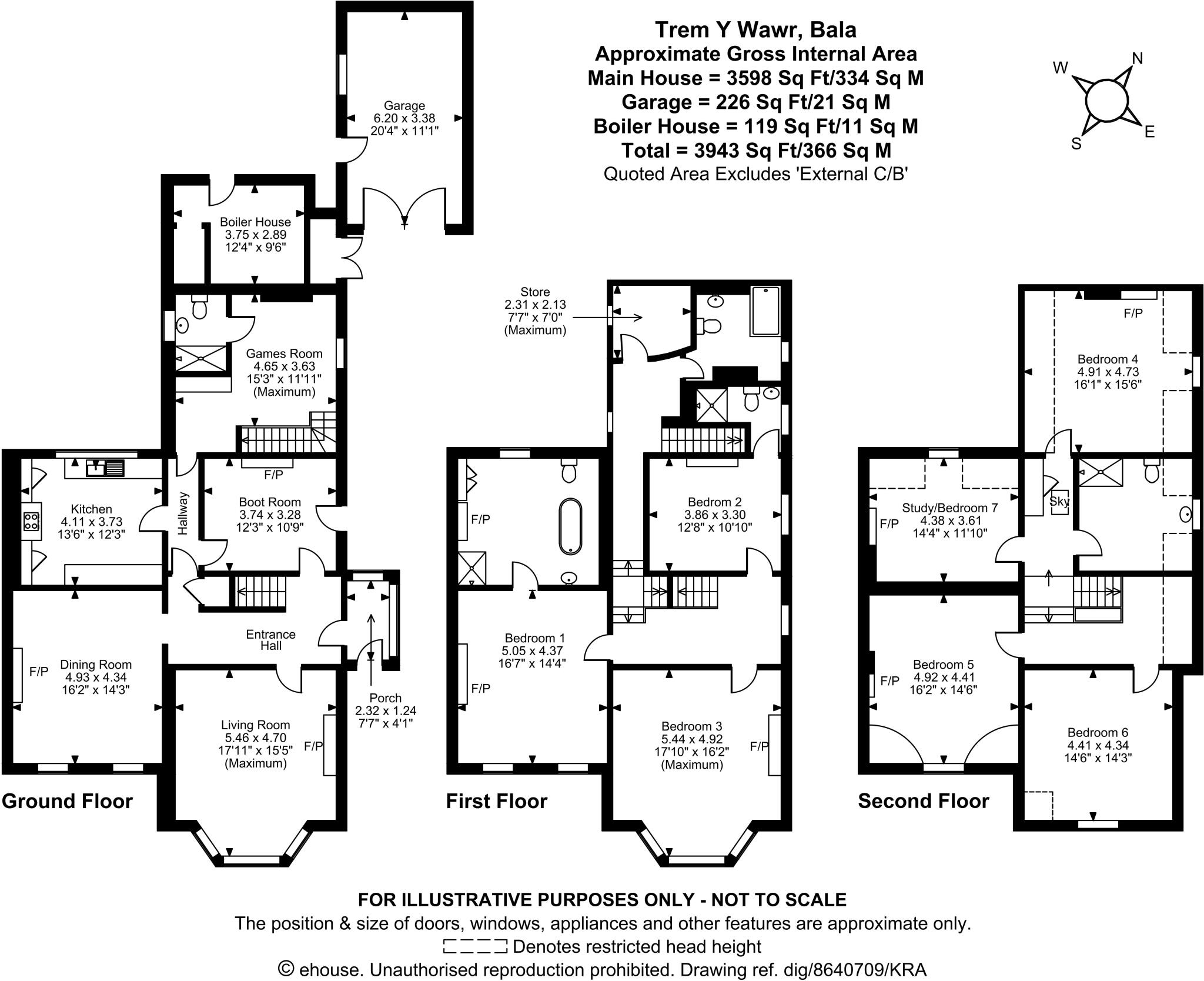 Bron Y Graig, Bala, Gwynedd, LL23 floorplan
