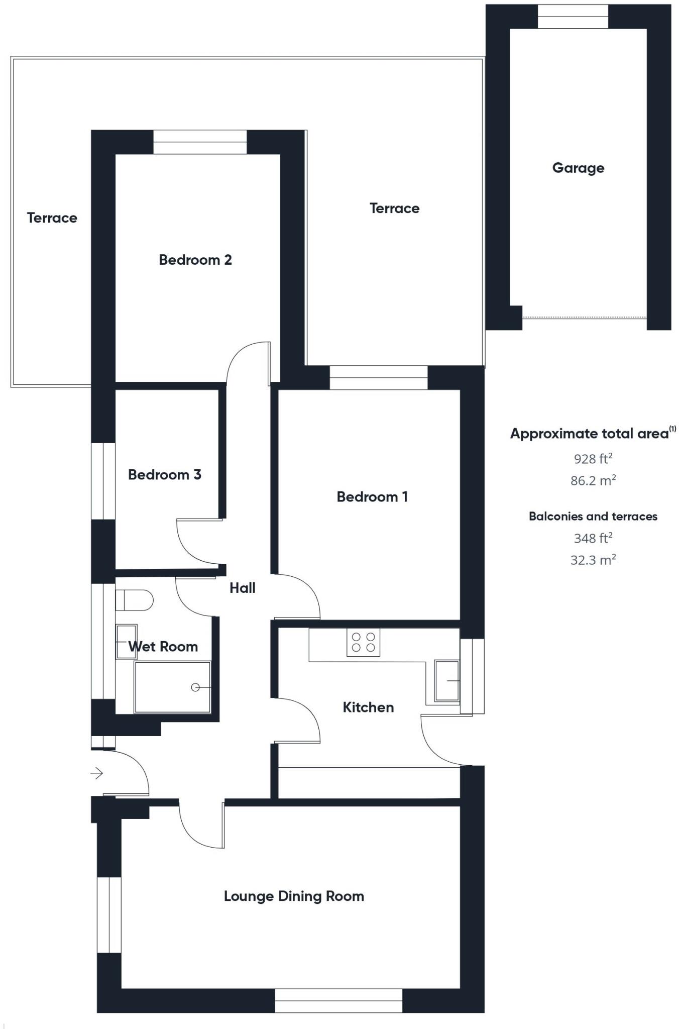 33, Trelawney Avenue, Poughill floorplan
