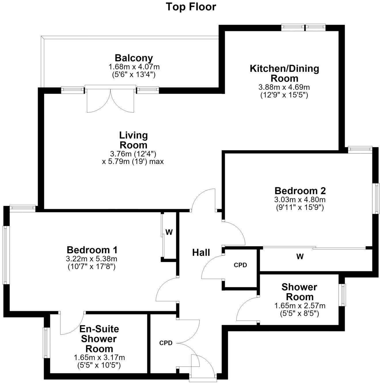 13H Links Road, Prestwick, KA9 1QG floorplan