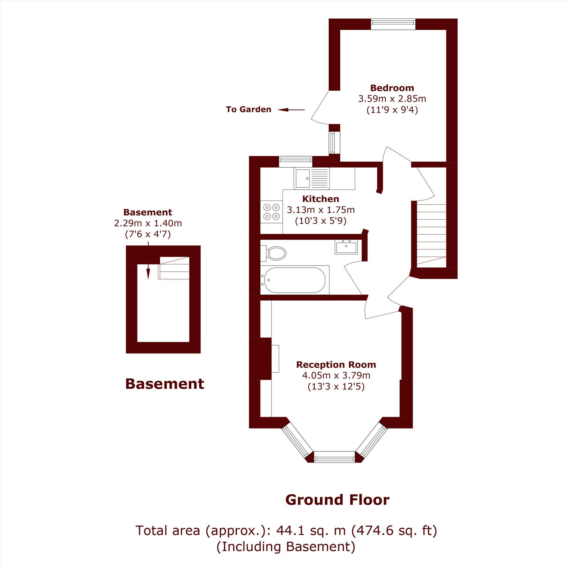 Santley Street, Clapham floorplan