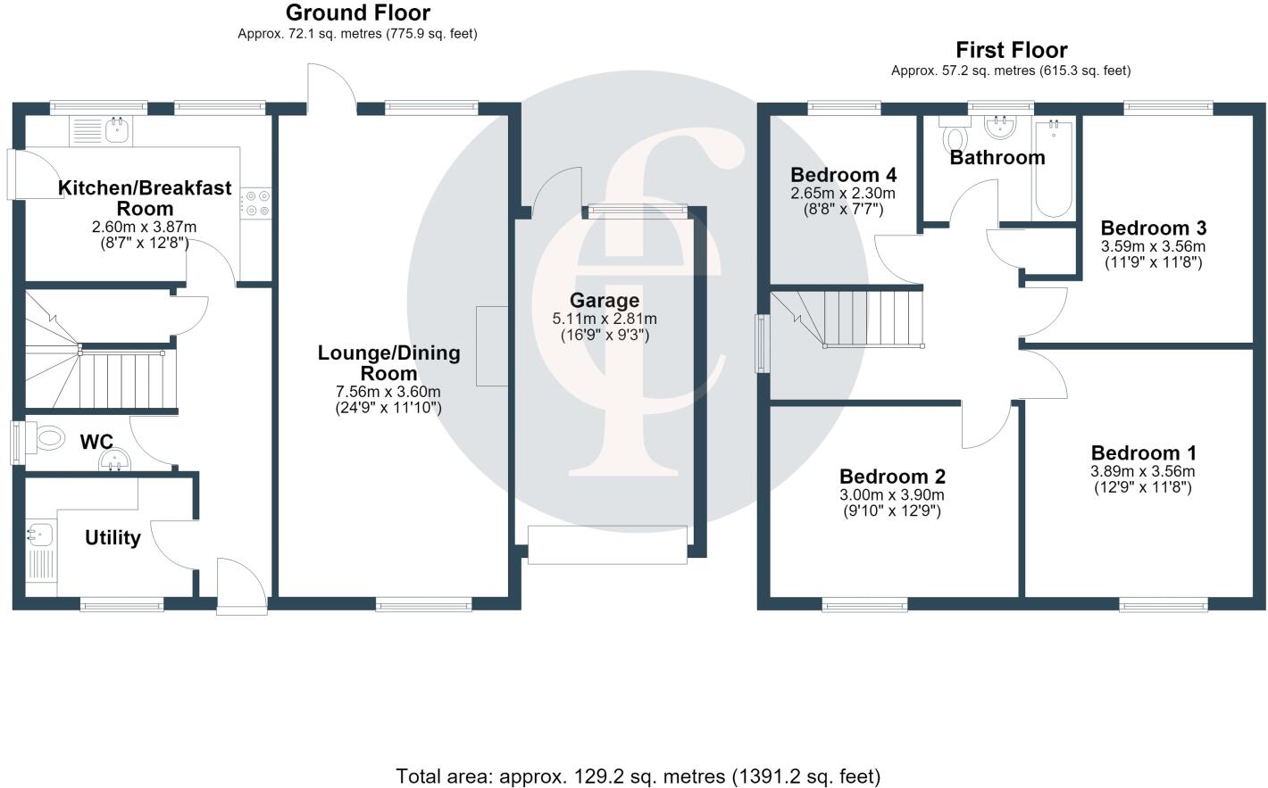 Mill Close Broom, Broom, B50 floorplan