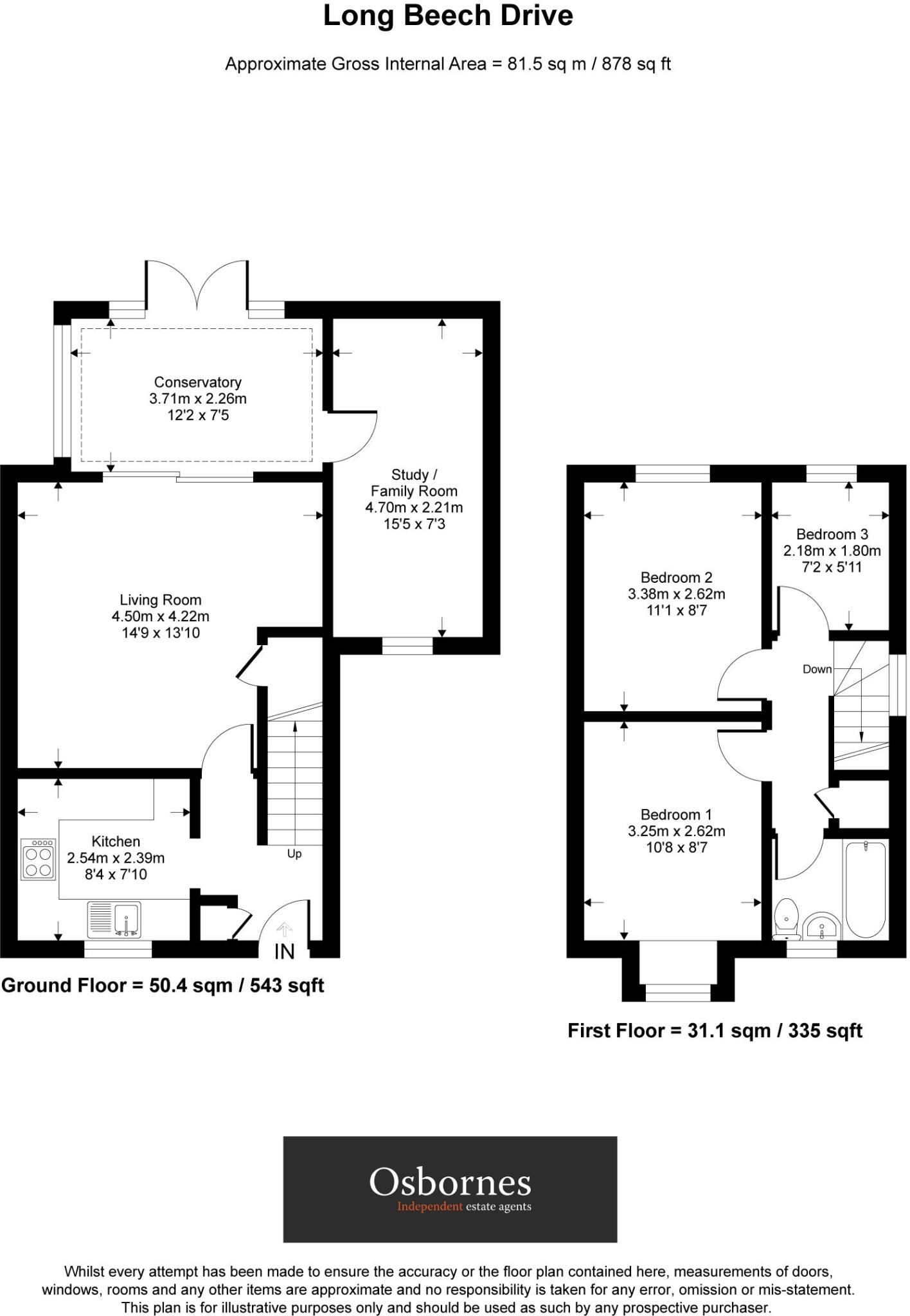 Long Beech Drive, Farnborough, GU14 floorplan