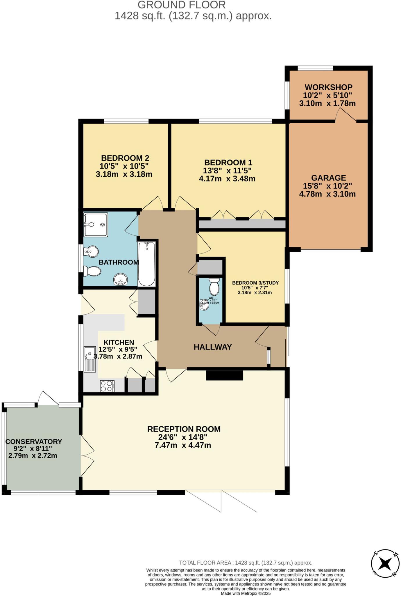 Llwyn Road, Clun, SY7 floorplan