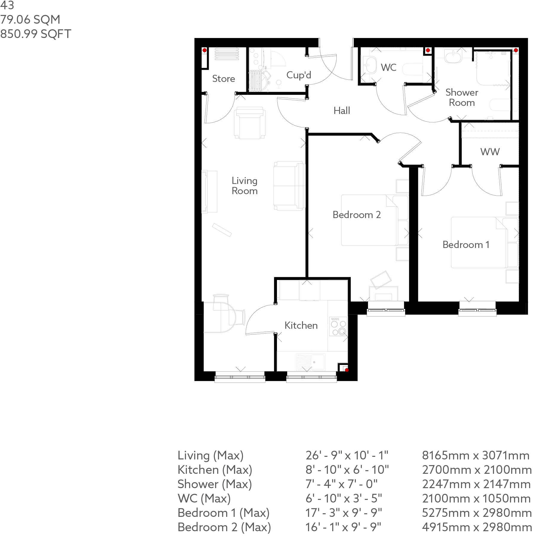 4 Langholm Close, Beverley, East Riding of Yorkshire, HU17 7DH floorplan