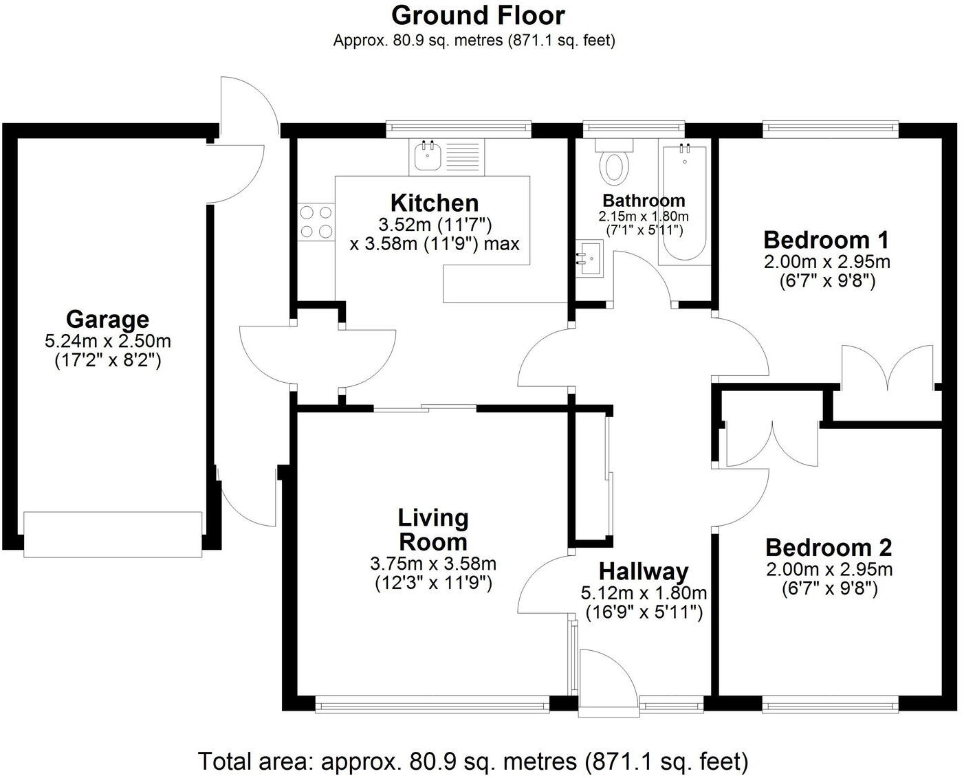 Moor View, North Tawton, EX20 2HW floorplan