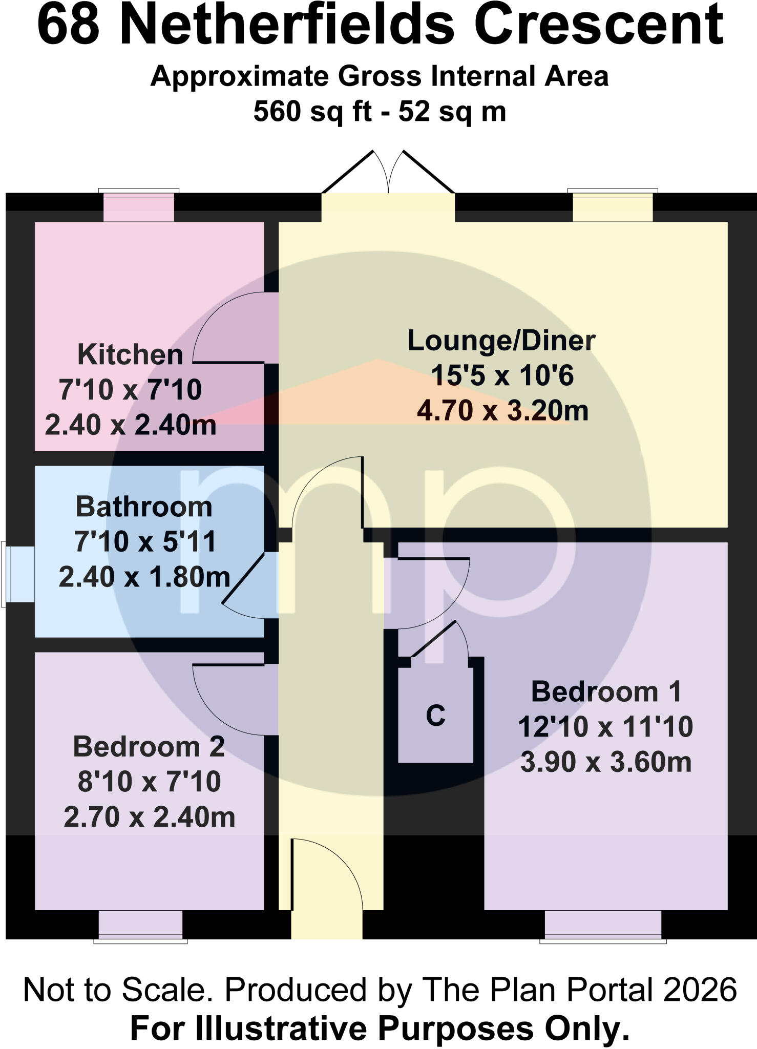 Netherfields Crescent, Netherfields floorplan