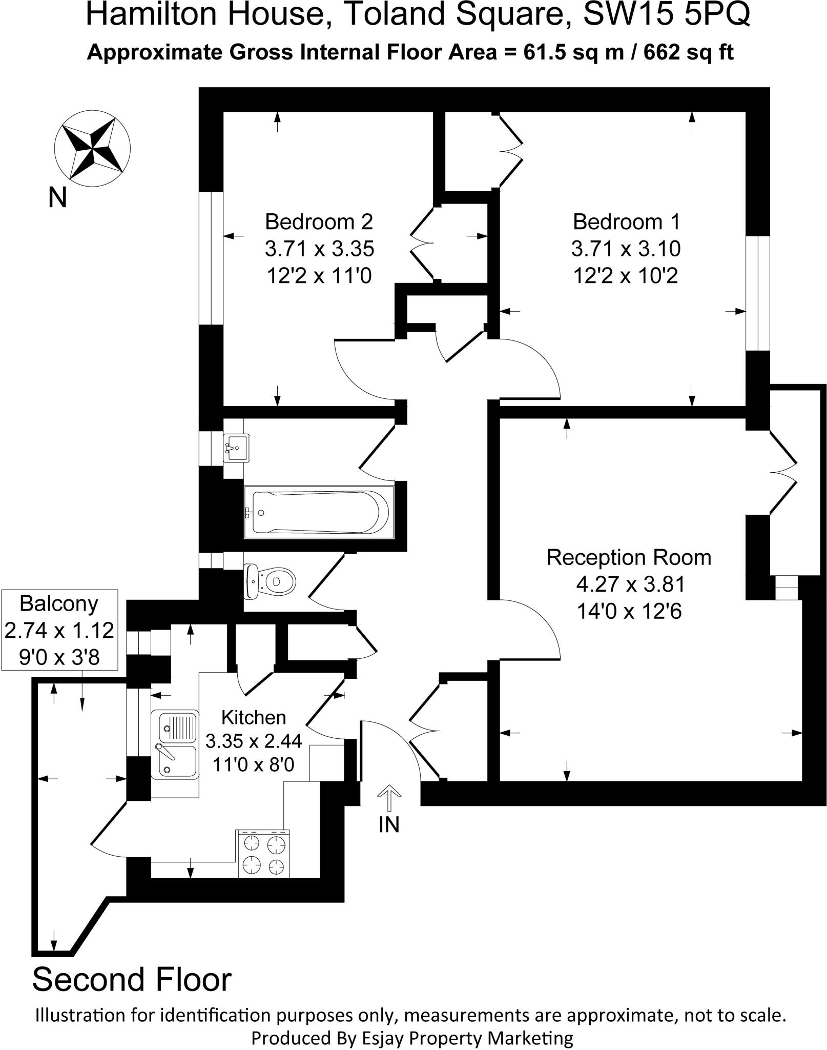 Hamilton House, Toland Square, London, SW15 floorplan