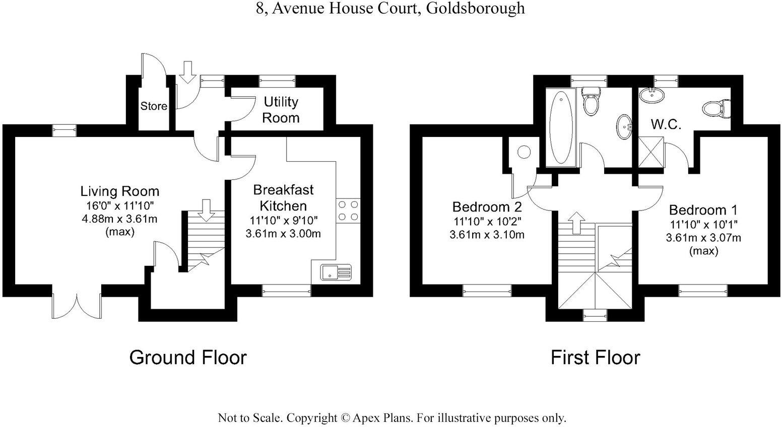 Goldsborough ~ Avenue House Court, Knaresborough, HG5 floorplan